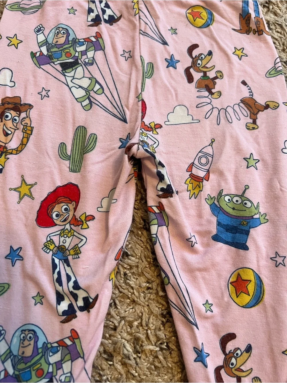 Little Sleepies Two Piece 12-18 Months Pink Toy Story Pajamas